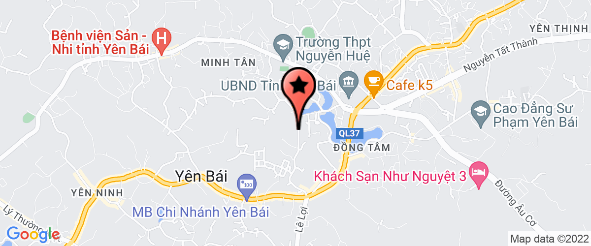 Bản đồ đến địa chỉ Công Ty TNHH Châu Anh Yên Bái