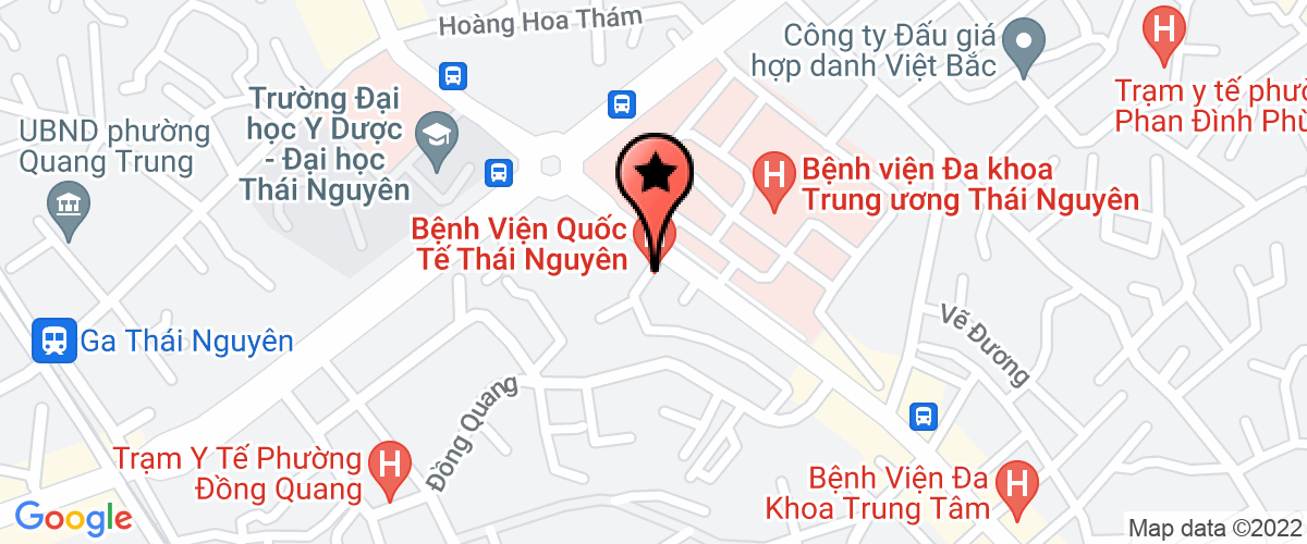 Bản đồ đến địa chỉ Công Ty Cổ Phần Bệnh Viện Quốc Tế Thái Nguyên