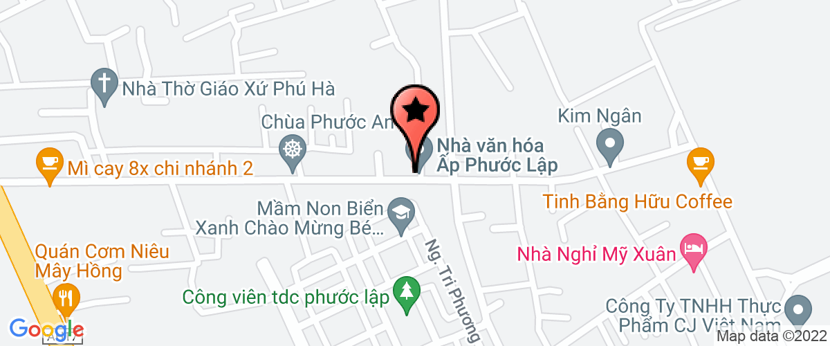 Bản đồ đến địa chỉ Công Ty Trách Nhiệm Hữu Hạn Sản Xuất Giang Minh