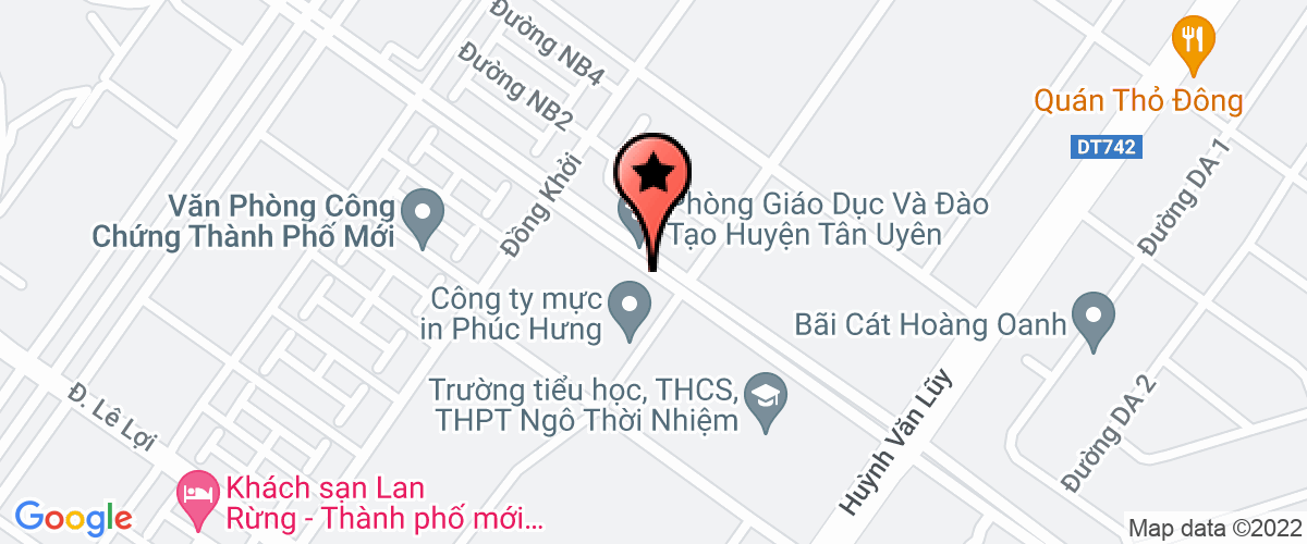 Bản đồ đến địa chỉ Công Ty TNHH Thương Mại-Dịch Vụ Cỏ May Mắn