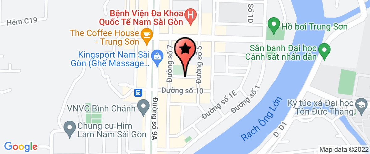 Map to Thien Dang Decor Construction and Trading Company Limited