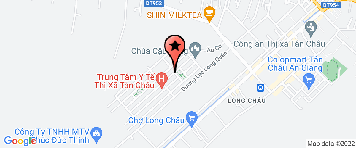 Bản đồ đến địa chỉ Trung tâm Phát triển quỹ đất Thị xã Tân Châu