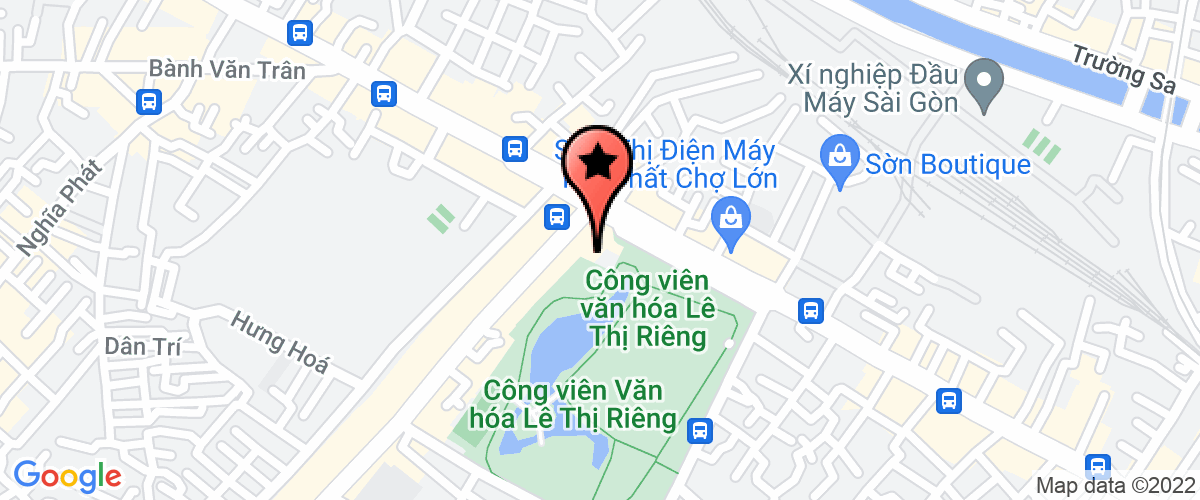 Bản đồ đến địa chỉ Công Viên Văn Hóa Lê Thị Riêng
