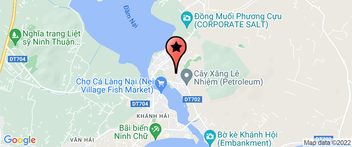 Map to Ngoc Han Ninh Thuan Company Limited
