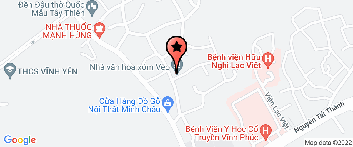Map to Lap Thach Petro and Oil Joint Stock Company