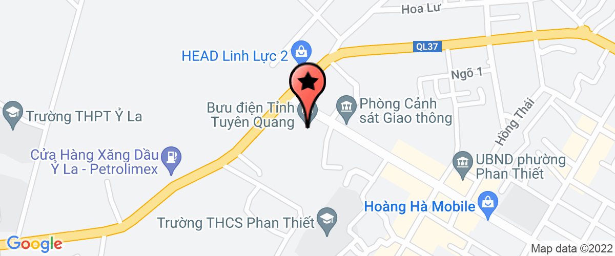 Bản đồ đến địa chỉ Bưu Điện Thành Phố Tuyên Quang - Bưu Điện Tỉnh Tuyên Quang
