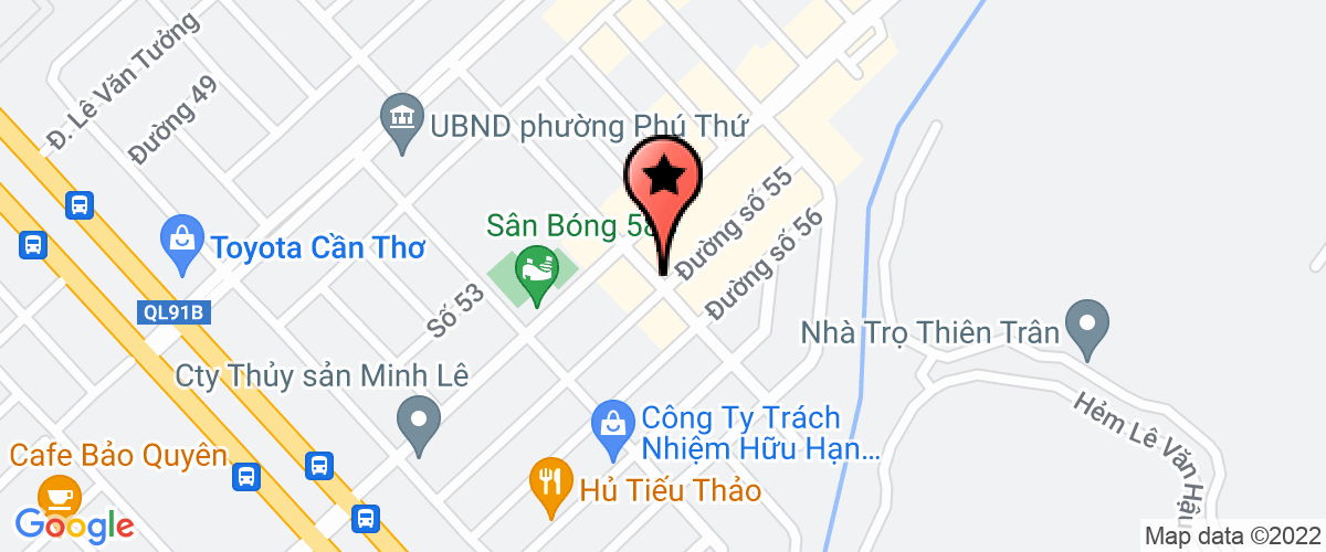Bản đồ đến địa chỉ Công Ty Trách Nhiệm Hữu Hạn Một Thành Viên Dịch Vụ Vận Tải Ltv