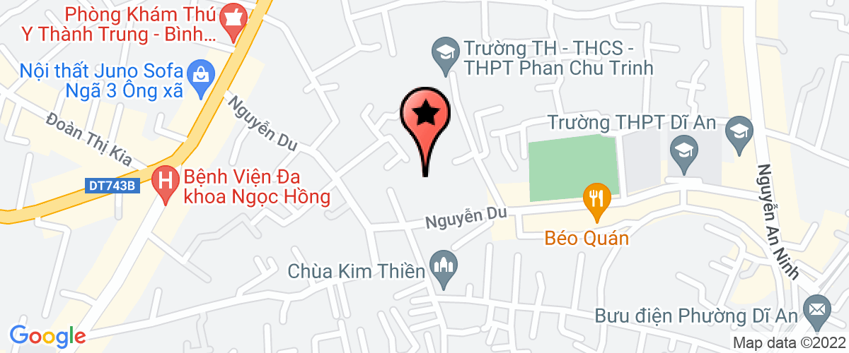 Bản đồ đến địa chỉ Công Ty TNHH Nhôm Kính Hoài An