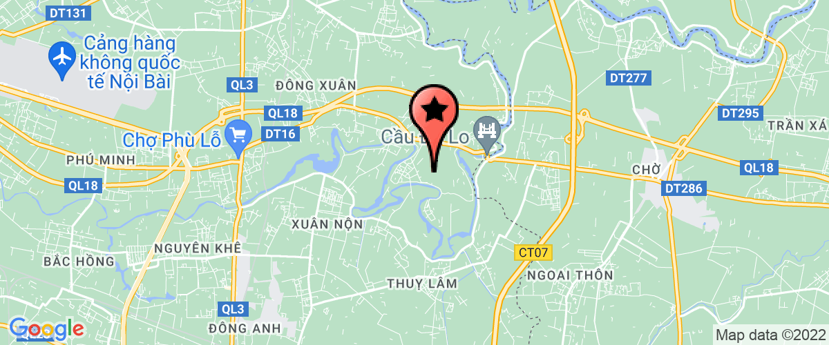 Map to Ngoc Tu Commercial Investment Service Company Limited