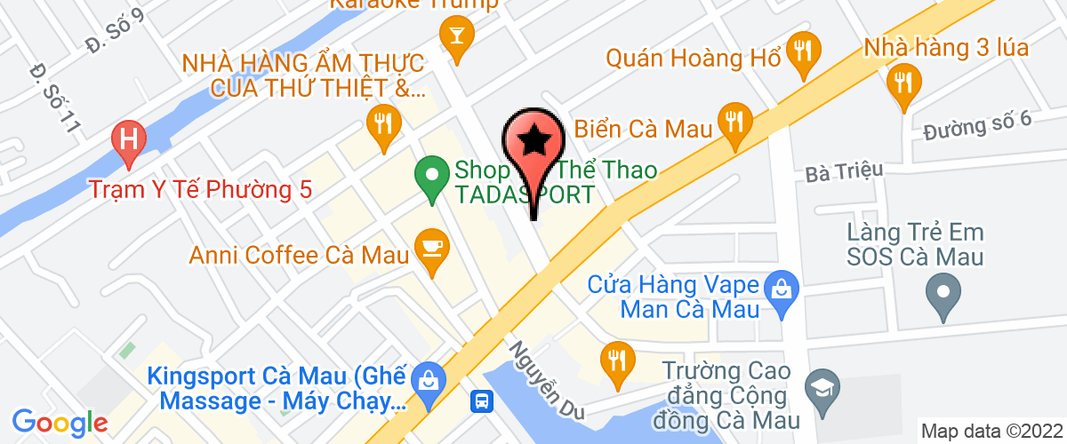 Bản đồ đến địa chỉ Công Ty TNHH Một Thành Viên Khách Sạn Ngọc ánh Cà Mau