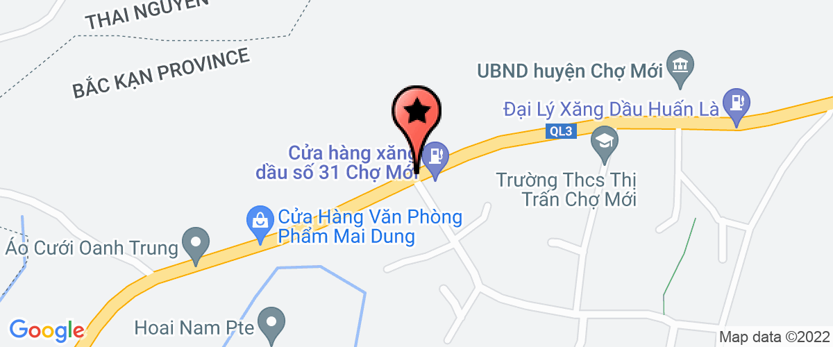 Map to Bac Kan Industrial Development Joint Stock Company