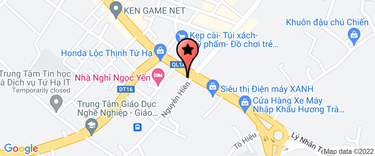 Map to An Nhien A Member of Construction and Urban Environment Limited Liability Company