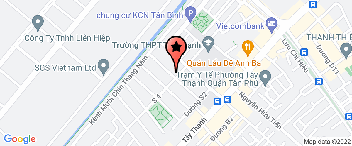 Map to Hoang Dat Touring Car Hire Company Limited