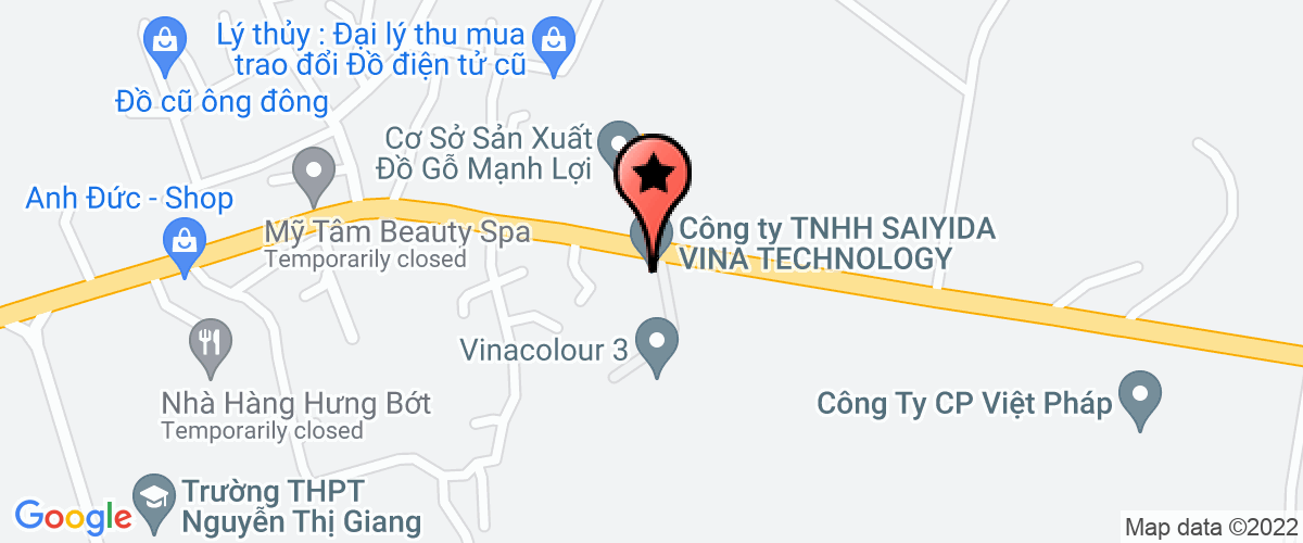 Map to Jinwon Vina Technology Company Limited