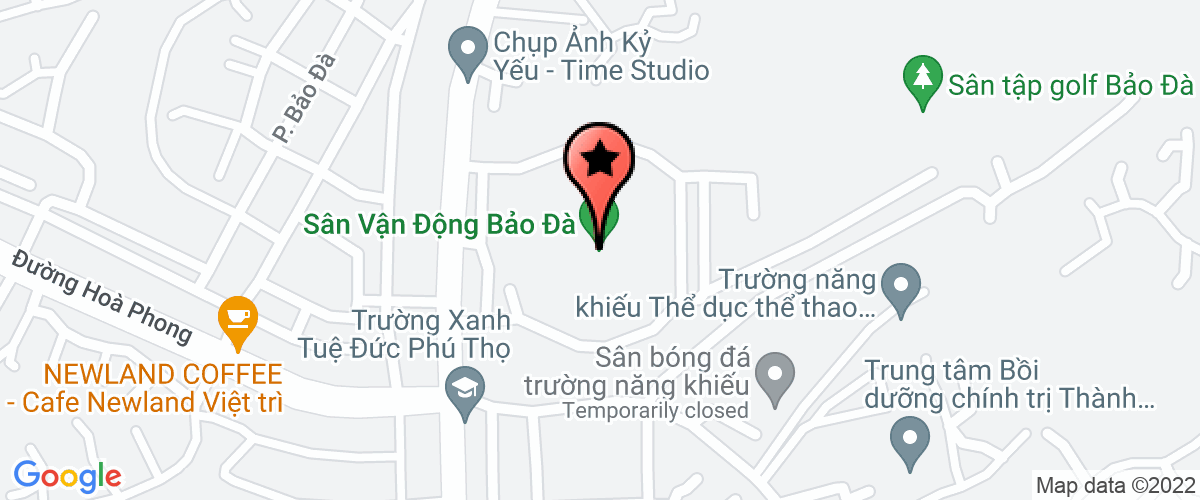 Bản đồ đến địa chỉ Trường năng khiếu thể dục thể thao tỉnh Phú Thọ