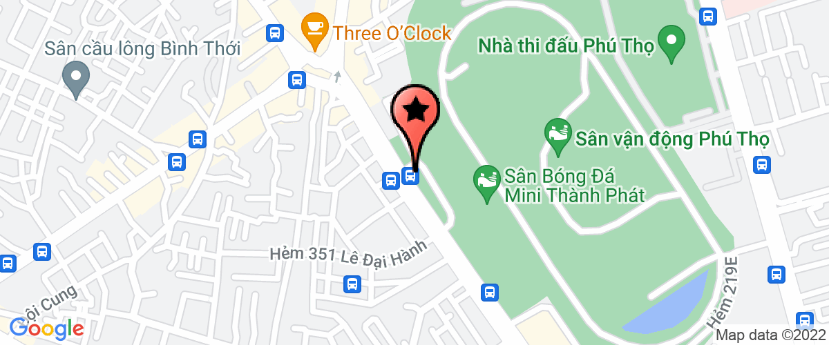 Bản đồ đến địa chỉ Công Ty Cổ Phần Bóng Đá Thanh Niên Sài Gòn