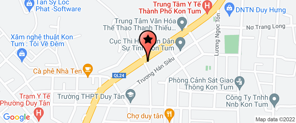 Map to Trung Luong Kon Tum Company Limited