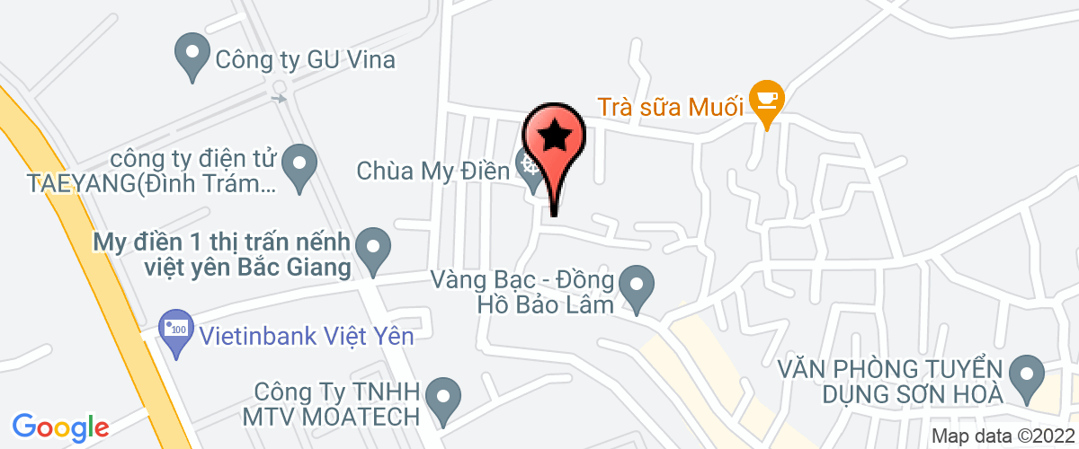 Map to Thien Long Bac Giang Company Limited