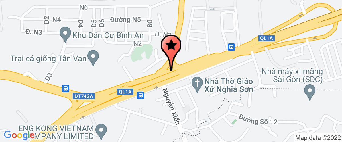 Map to Hai Quan Transport Service Business Company Limited