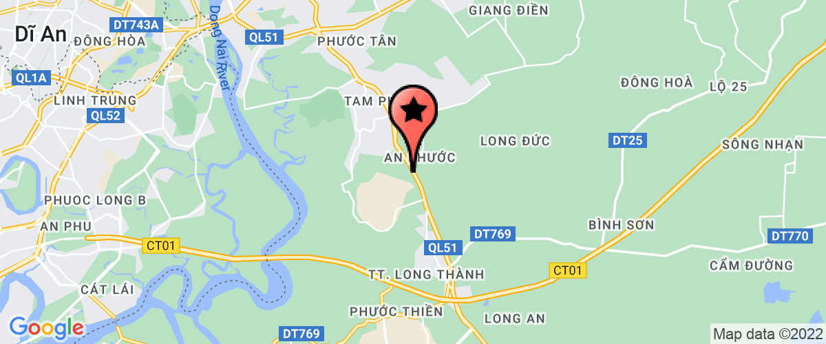 Bản đồ đến địa chỉ Công Ty TNHH Vật Liệu Xây Dựng Hùng Thơm