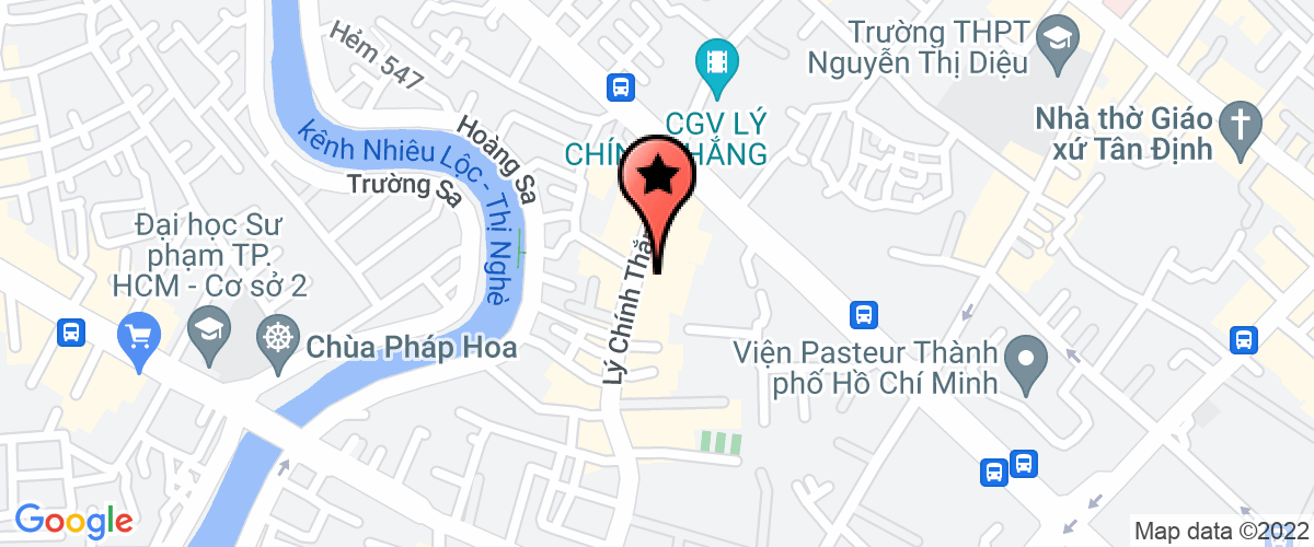 Map to Nha Xinh DV TM Advertisement Company Limited