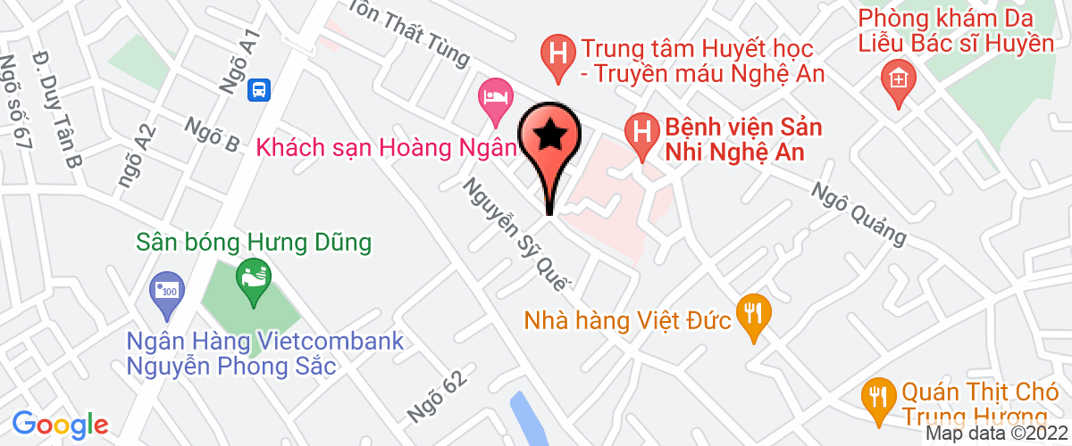 Map to Ha Dung Hoang Company Limited