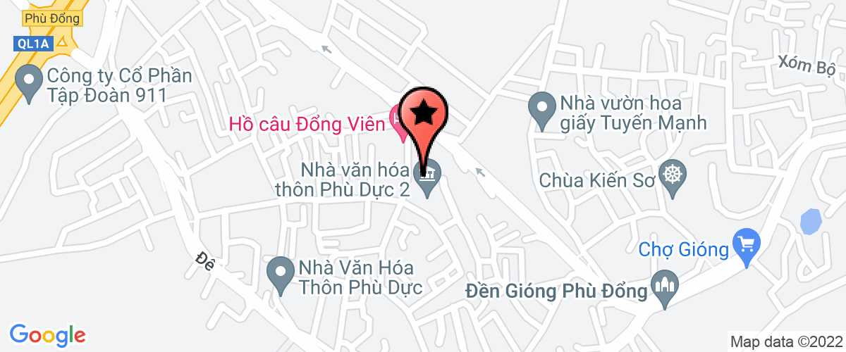 Map to Hoang Hung Pharmaceutical Company Limited