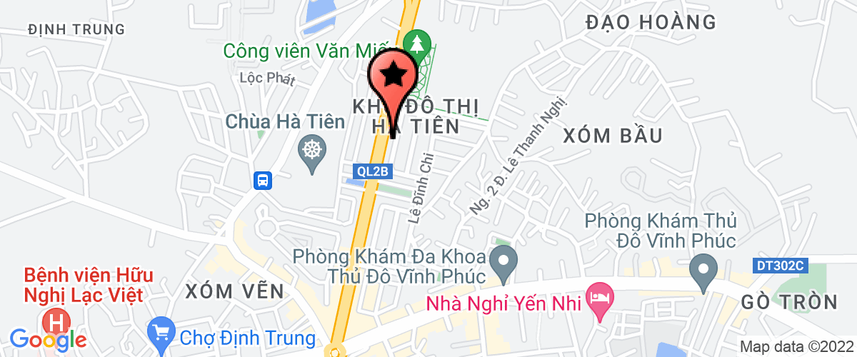 Map to Viet Phu Investment Mineral Processing Joint Stock Company