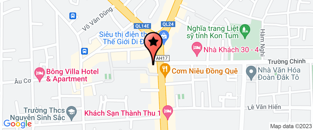 Bản đồ đến địa chỉ Trung tâm Ngoại ngữ Tin học - Phân hiệu Đại học Đà Nẵng tại Kon Tum