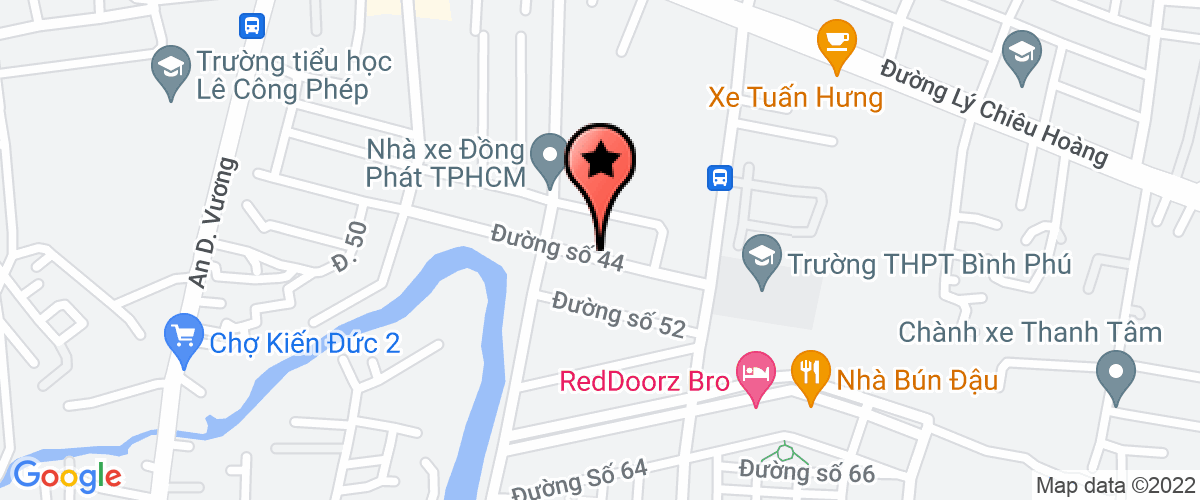 Map to Hoang Dung Service Company Limited