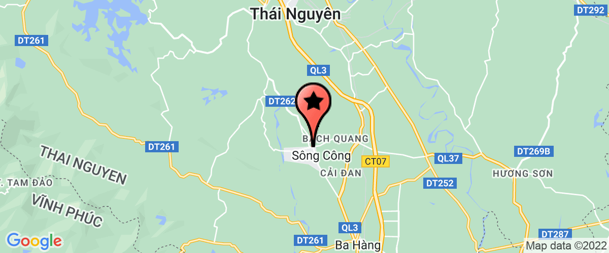 Bản đồ đến địa chỉ Công Ty TNHH Dịch Vụ Thương Mại Việt Hưng Thái Nguyên