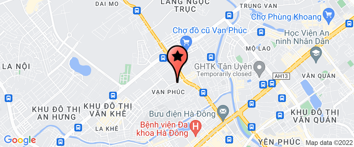 Map to Hoang Ha Construction Service and Trading Company Limited