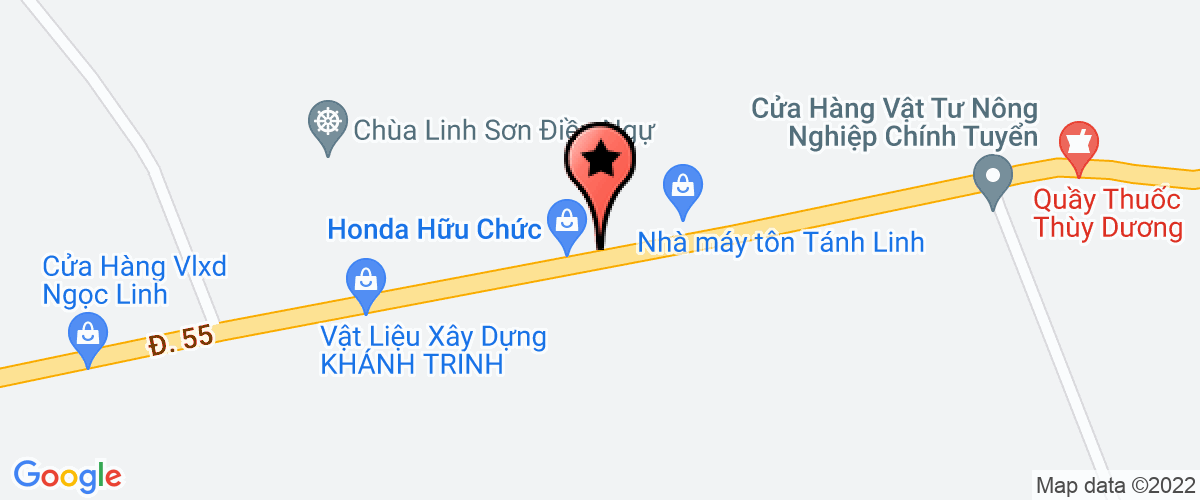 Bản đồ đến địa chỉ Công Ty TNHH Sản Xuất - Thương Mại - Dịch Vụ Hoàng Long