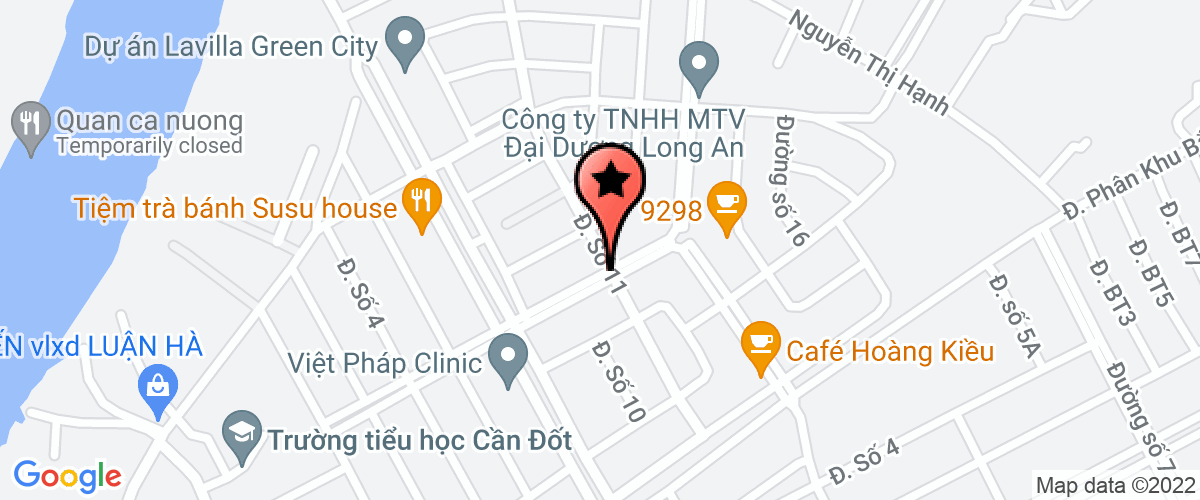 Bản đồ đến địa chỉ Công Ty TNHH Môi Trường Đô Thị Long An