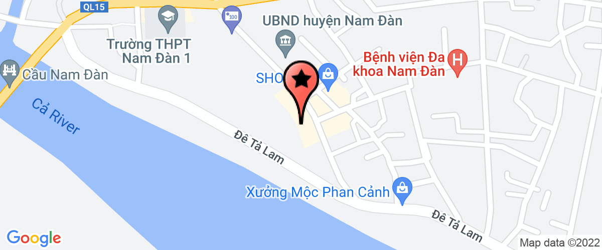 Bản đồ đến địa chỉ Văn phòng đăng ký quyền sử dụng đất huyện Nam Đàn