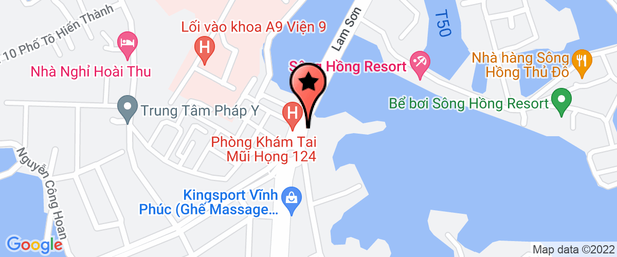 Bản đồ đến địa chỉ Công ty cổ phần thương mại Sông Hồng Vĩnh Phúc