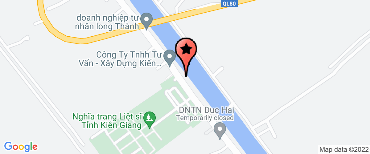 Map to Phu Nhan Kien Giang Limited Company