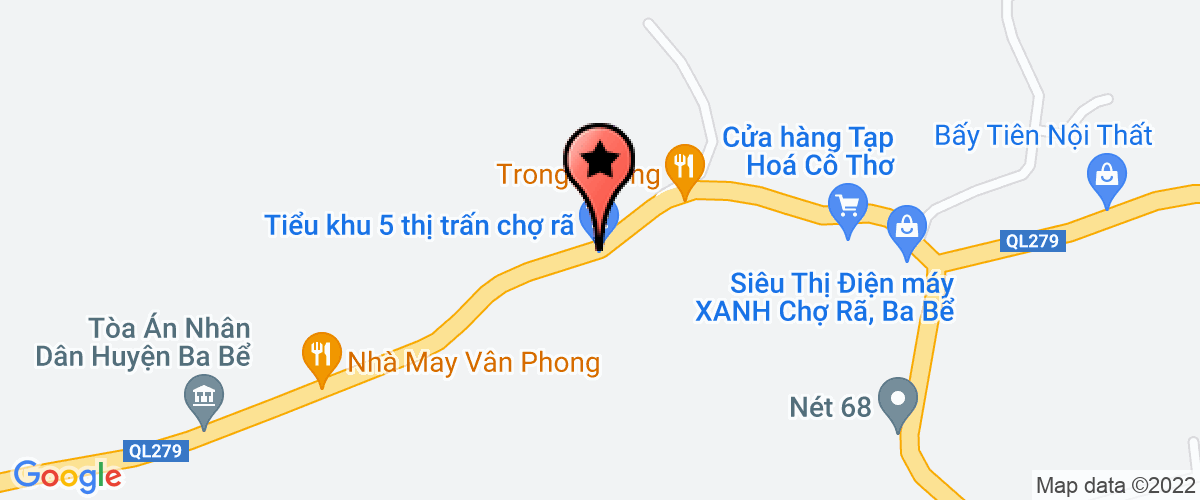 Bản đồ đến địa chỉ Hạt kiểm lâm huyện Ba Bể