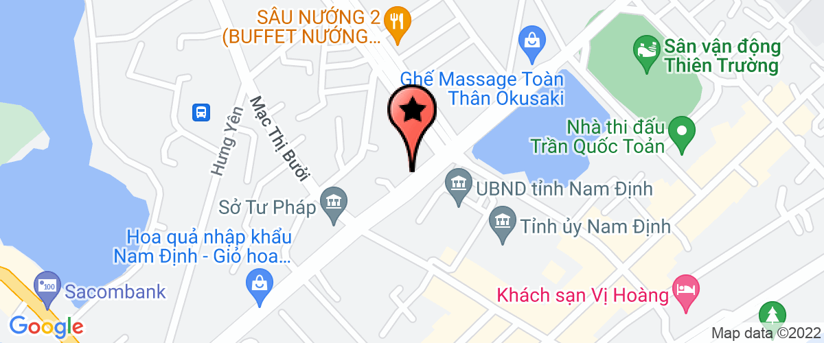 Map to Nam Anh Textile Company Limited