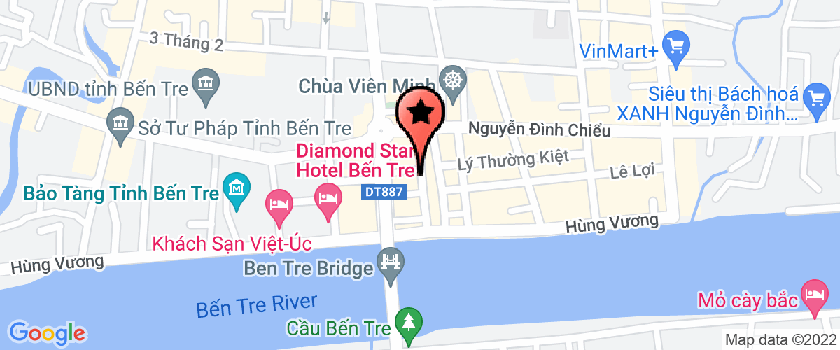 Bản đồ đến địa chỉ Công Ty Trách Nhiệm Hữu Hạn Một Thành Viên Sản Xuất - Xây Dựng Công Trình Bến Tre