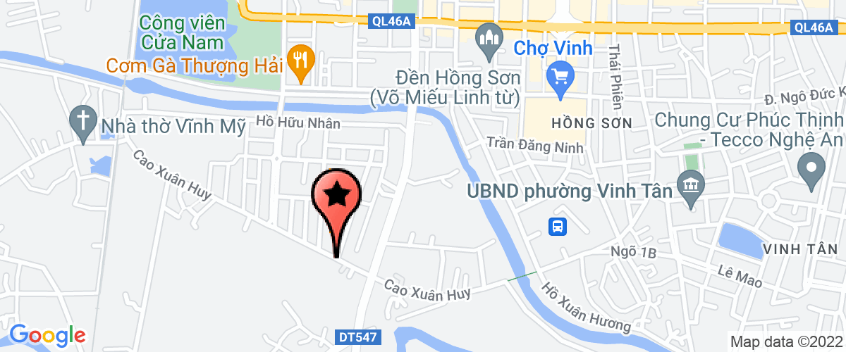 Bản đồ đến địa chỉ Công Ty TNHH Xuất Nhập Khẩu Thắng Thảo Bắc Miền Trung