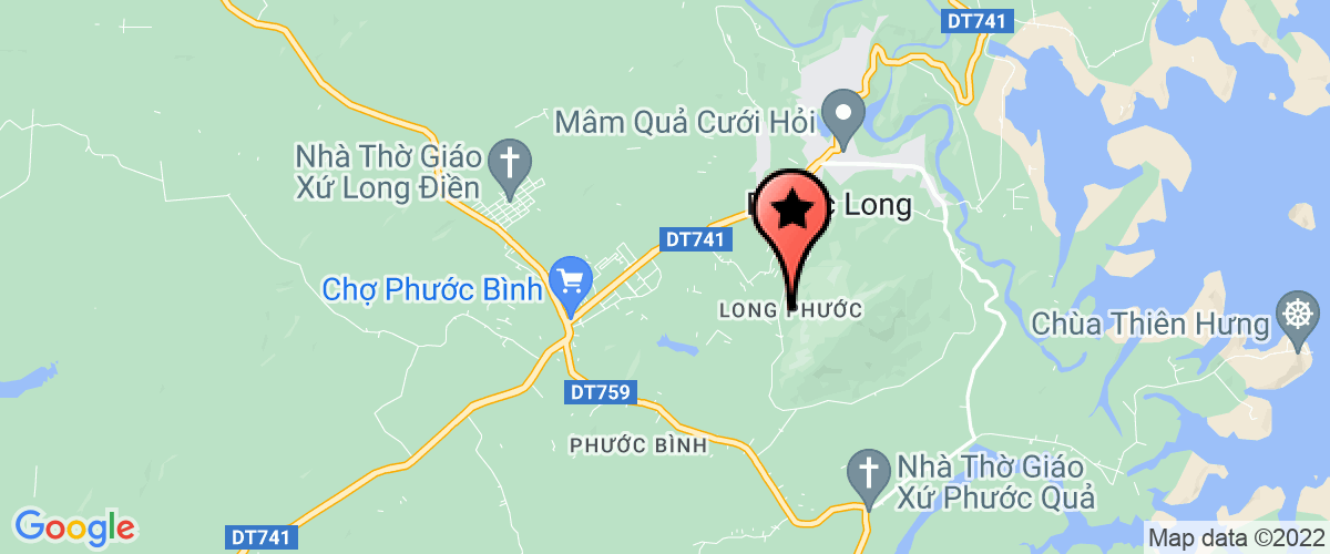 Map to Phuoc Long Agricultural Company Limited
