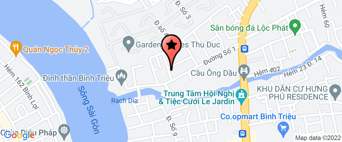 Map to Nguyen An Khanh Construction and Investment Real Estate Joint Stock Company