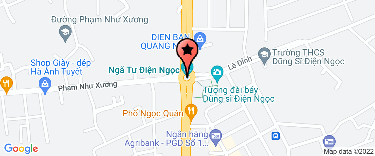 Map to Green City Dien Nam Dien Ngoc Corporation