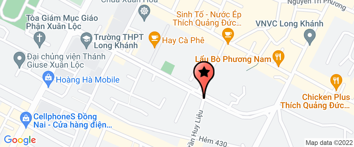 Bản đồ đến địa chỉ Chi cục thi hành án dân sự Thị xã Long Khánh