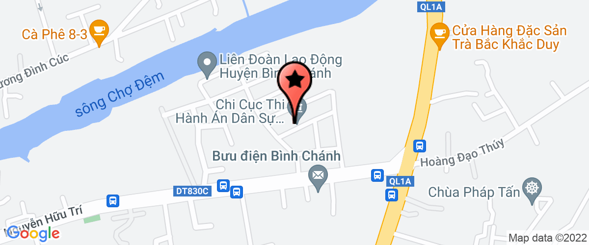 Bản đồ đến địa chỉ Chi Nhánh Kho Bạc Nhà Nước Bình Chánh
