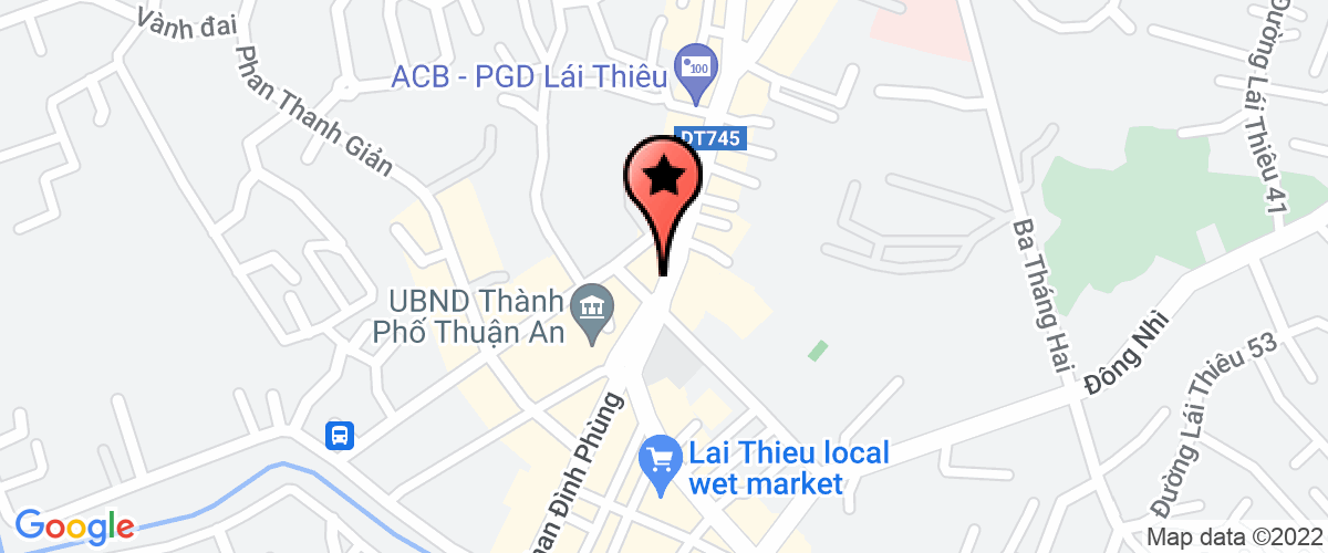 Bản đồ đến địa chỉ Công Ty TNHH Huỳnh Hoa H&h