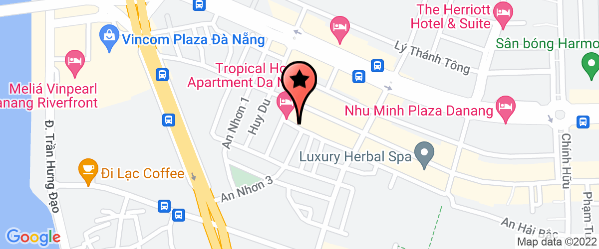 Map to Century Bay Danang Investment Joint Stock Company