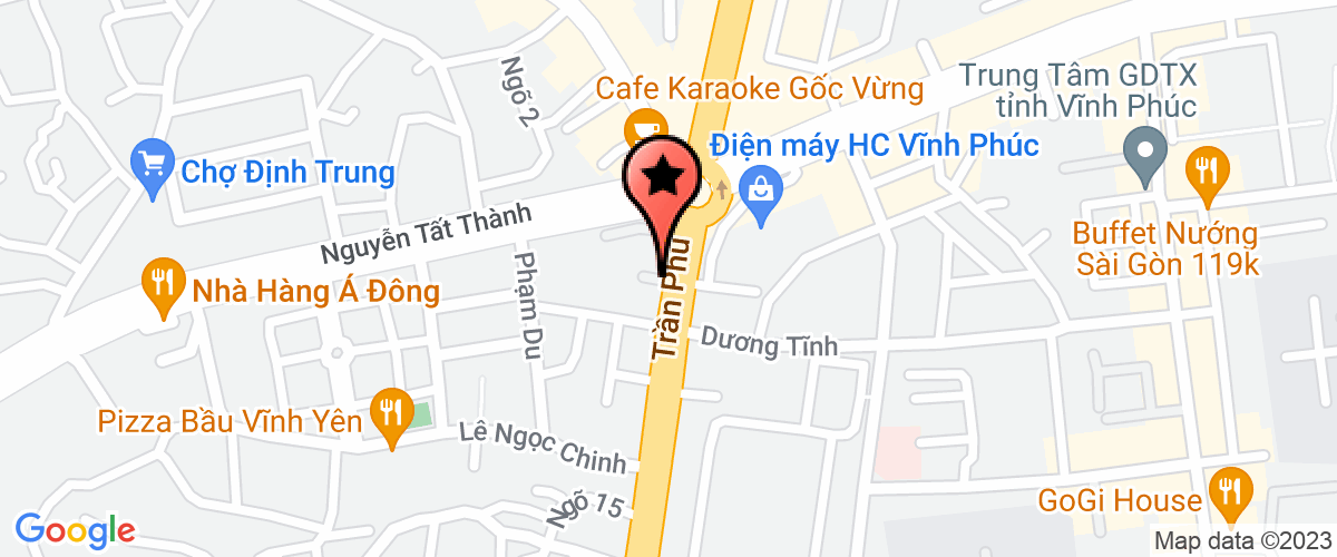 Bản đồ đến địa chỉ Trung Tâm Thí Nghiệm Điện Vĩnh Phúc - Chi Nhánh Công Ty TNHH Một Thành Viên Thí Nghiệm Điện Miền Bắc