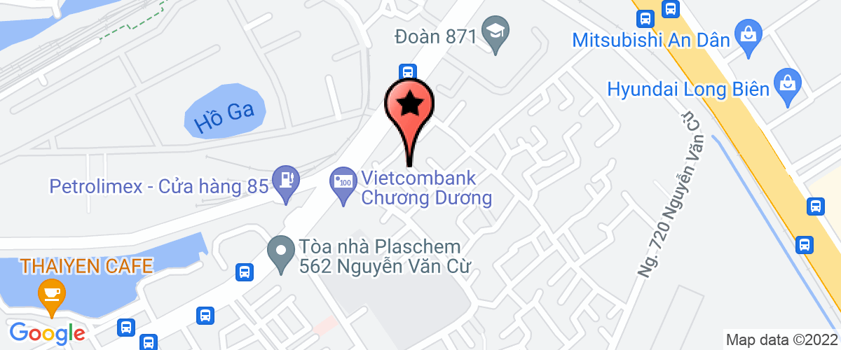 Map to Viet Thang Ha Noi Company Limited